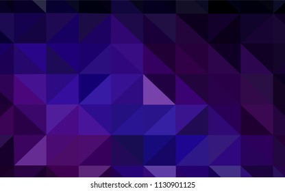 Dark Pink, Blue vector polygonal template. Creative illustration in halftone style with triangles. Template for cell phone's backgrounds.