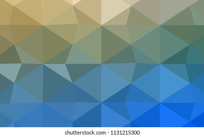 Dark Pink, Blue vector polygonal template. Colorful abstract illustration with gradient. Brand-new design for your business.