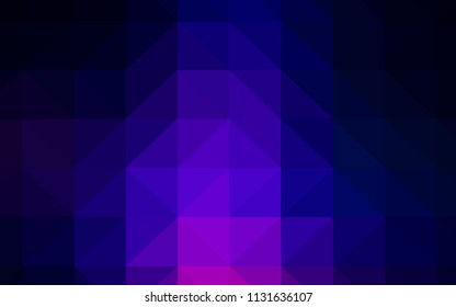 Dark Pink, Blue vector polygonal background. Shining colorful illustration with triangles. Brand new style for your business design.