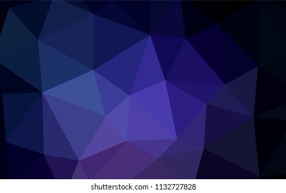 Dark Pink, Blue vector polygonal pattern. Modern abstract illustration with triangles. A completely new design for your leaflet.