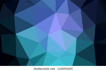 Dark Pink, Blue vector polygonal pattern. Geometric illustration in Origami style with gradient.  Brand new design for your business.