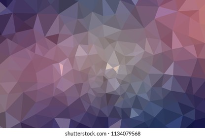 Dark Pink, Blue vector polygonal background. Elegant bright polygonal illustration with gradient. Polygonal design for your web site.