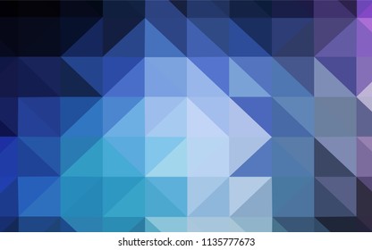 Dark Pink, Blue vector polygonal template. Elegant bright polygonal illustration with gradient. Pattern for a brand book's backdrop.