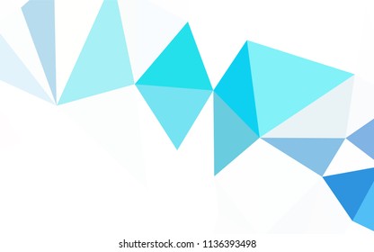 Dark Pink, Blue vector polygonal template. Creative geometric illustration in Origami style with gradient. Best triangular design for your business.
