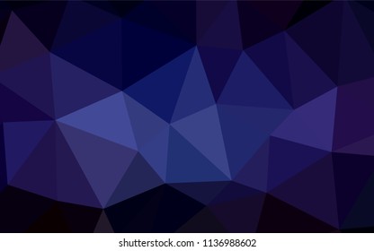 Dark Pink, Blue vector polygonal background. Colorful abstract illustration with triangles. Template for cell phone's backgrounds.