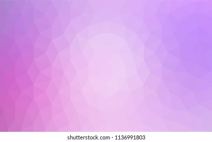 Dark Pink, Blue vector polygonal pattern. Modern abstract illustration with triangles. A new texture for your web site.