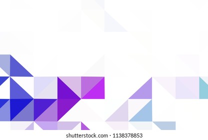 Dark Pink, Blue vector polygonal template. Colorful illustration in polygonal style with gradient. Brand new style for your business design.