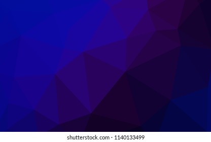 Dark Pink, Blue vector polygonal template. Shining polygonal illustration, which consist of triangles. A new texture for your web site.