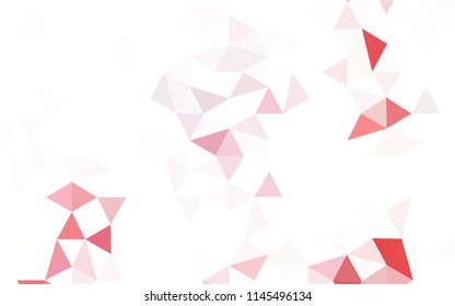 Dark Pink, Blue vector polygonal background. Modern abstract illustration with triangles. Best triangular design for your business.