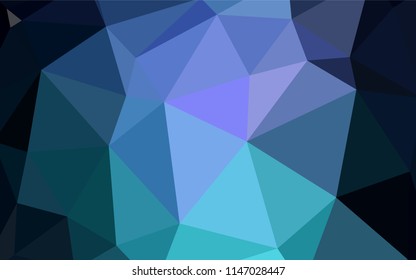 Dark Pink, Blue vector polygonal template. Colorful abstract illustration with triangles. New template for your brand book.