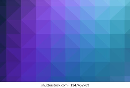 Dark Pink, Blue vector polygonal background. A sample with polygonal shapes. A completely new design for your leaflet.