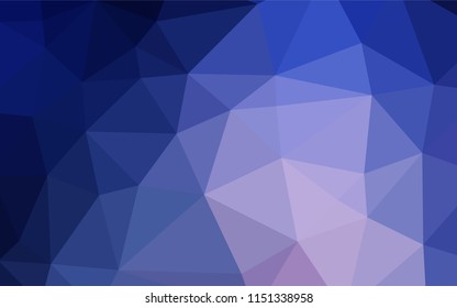 Dark Pink, Blue vector polygonal pattern. Triangular geometric sample with gradient.  The textured pattern can be used for background.