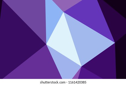 Dark Pink, Blue vector polygonal template. Modern abstract illustration with triangles. New template for your brand book.