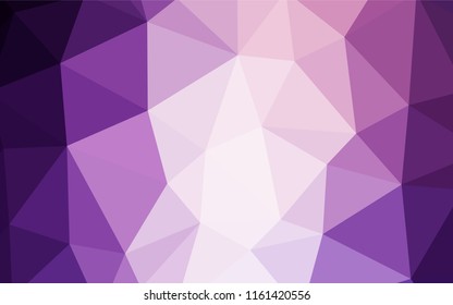 Dark Pink, Blue vector polygonal template. Shining polygonal illustration, which consist of triangles. Completely new template for your banner.
