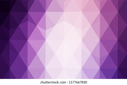 Dark Pink, Blue vector polygonal background. Glitter abstract illustration with an elegant triangles. Brand new style for your business design.
