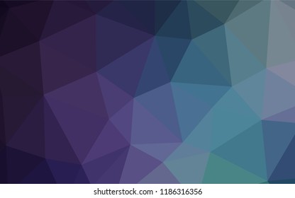 Dark Pink, Blue vector polygonal template. A completely new color illustration in a polygonal style. Completely new template for your banner.