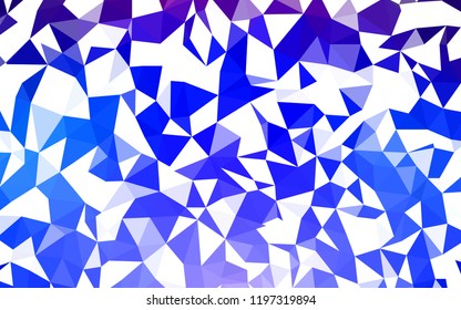 Dark Pink, Blue vector polygonal template. Colorful illustration in polygonal style with gradient. A new texture for your web site.