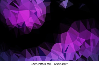 Dark Pink, Blue vector polygonal template. An elegant bright illustration with gradient. The completely new template can be used for your brand book.