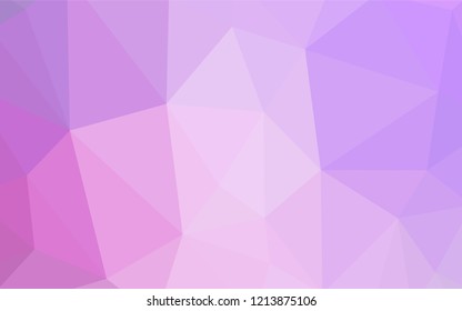 Dark Pink, Blue vector polygonal pattern. Colorful illustration in polygonal style with gradient. Best triangular design for your business.