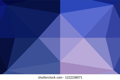 Dark Pink, Blue vector polygonal pattern. Geometric illustration in Origami style with gradient.  A completely new design for your business.