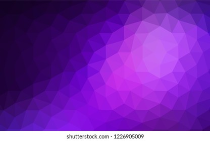 Dark Pink, Blue vector polygonal background. Shining polygonal illustration, which consist of triangles. A new texture for your web site.
