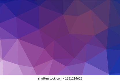 Dark Pink, Blue vector polygonal template. Creative geometric illustration in Origami style with gradient. Best triangular design for your business.