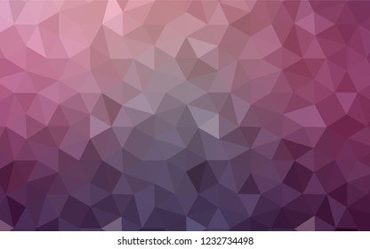 Dark Pink, Blue vector polygonal pattern. Colorful illustration in polygonal style with gradient. Template for cell phone's backgrounds.
