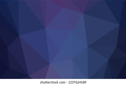 Dark Pink, Blue vector polygonal background. Colorful abstract illustration with triangles. Template for cell phone's backgrounds.