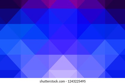 Dark Pink, Blue vector polygonal pattern. A completely new color illustration in a polygonal style. A new texture for your web site.