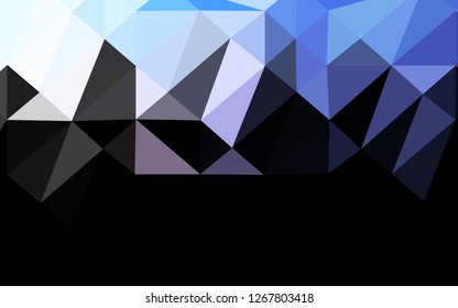 Dark Pink, Blue vector polygonal background. Geometric illustration in Origami style with gradient. Template for your brand book.