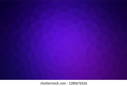 Dark Pink, Blue vector polygonal background. Colorful abstract illustration with triangles. Completely new template for your banner.