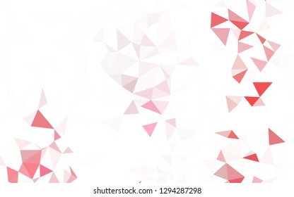 Dark Pink, Blue vector polygonal template. Elegant bright polygonal illustration with gradient. A completely new design for your leaflet.