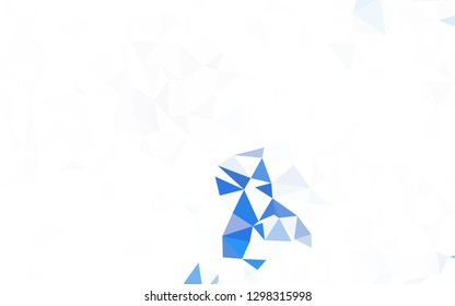 Dark Pink, Blue vector polygonal template. Colorful illustration in abstract style with triangles. Pattern for a brand book's backdrop.