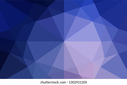 Dark Pink, Blue vector polygonal background. A sample with polygonal shapes. The template can be used as a background for cell phones.