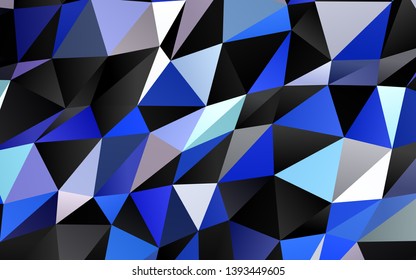 Dark Pink, Blue vector polygonal background. Colorful illustration in Origami style with gradient.  Textured pattern for background.