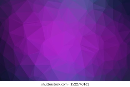 Dark Pink, Blue vector polygonal template. Colorful illustration in abstract style with gradient. Brand new design for your business.