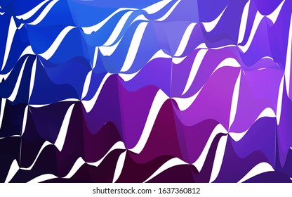 Dark Pink, Blue vector polygonal illustration, which consist of triangles. Triangular pattern for your business design. Geometric background in Origami style with gradient.
