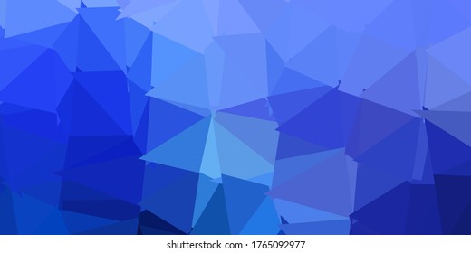 Fondo poligonal vector azul oscuro rosa. Ilustración colorida decorativa con triángulos abstractos. Su diseño para aplicaciones.