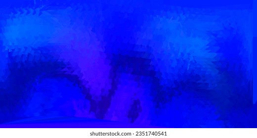 Dunkelrosa, blaues, polygonales Muster. Farbige abstrakte Illustration mit Farbverlauf-Dreiecken. Beispiel für Ihre Designs.