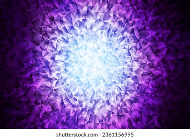 Dark Pink, Blue vector polygonal template. Modern abstract illustration with triangles. A new texture for your web site.