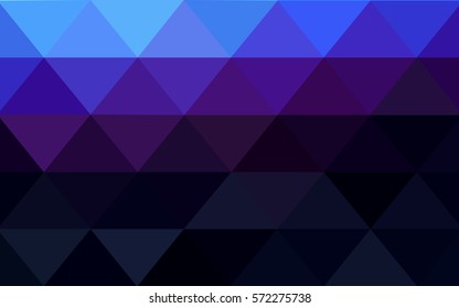 Dark Pink, Blue vector polygonal illustration, which consist of triangles. Triangular pattern for your business design. Geometric background in Origami style with gradient. 