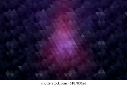 Dark Pink, Blue vector polygonal illustration, which consist of triangles. Triangular pattern for your business design. Geometric background in Origami style with gradient. 