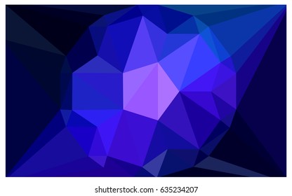 Dark Pink, Blue vector polygonal illustration, which consist of triangles with a gemstone in center. Triangular design of a huge diamond for your business. Creative geometric background of gems.