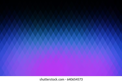 Dark Pink, Blue vector polygonal illustration consisting of rectangles. Rectangular design for your business. Creative geometric background in origami style with gradient.