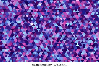 Dark Pink, Blue vector polygonal background. A vague abstract illustration with gradient. The completely new template can be used for your brand book.