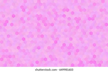 Dark Pink, Blue vector polygonal illustration, which consist of hexagons. Hexagonal pattern for your business design. Geometric background in Origami style with gradient. 