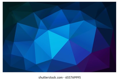 Dark Pink, Blue vector polygonal illustration, which consist of triangles. Triangular design for your business. Creative geometric background in Origami style with gradient