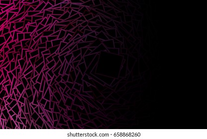 Dark Pink, Blue vector polygonal illustration consisting of rectangles. Rectangular design for your business. Creative geometric background in origami style with gradient.