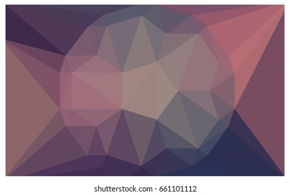 Dark Pink, Blue vector polygonal illustration, which consist of triangles with a gemstone in center. Triangular design of a huge diamond for your business. Creative geometric background of gems.