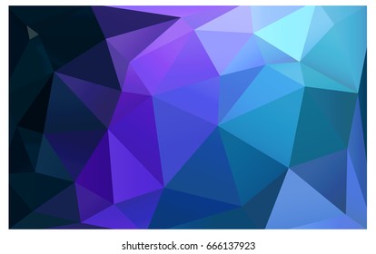 Dark Pink, Blue vector polygonal illustration, which consist of triangles. Triangular pattern for your business design. Geometric background in Origami style with gradient. 